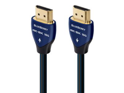 Audioquest 0.75m Blueberry 18 4K-8K High Speed HDMI Cable - HDM18BLUE075