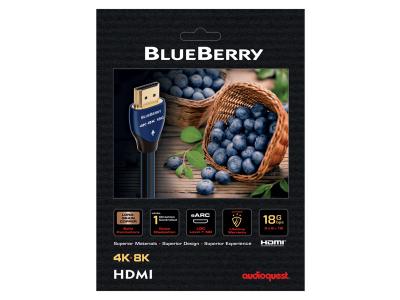 Audioquest 2m Blueberry 18 4K-8K High Speed HDMI Cable - HDM18BLUE200