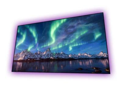 EluneVision 110 Inch 16:9 Aurora 8K Ultra Short Throw Ambient Light Rejection NanoEdge Screen - EV-ZLST-110-0.7