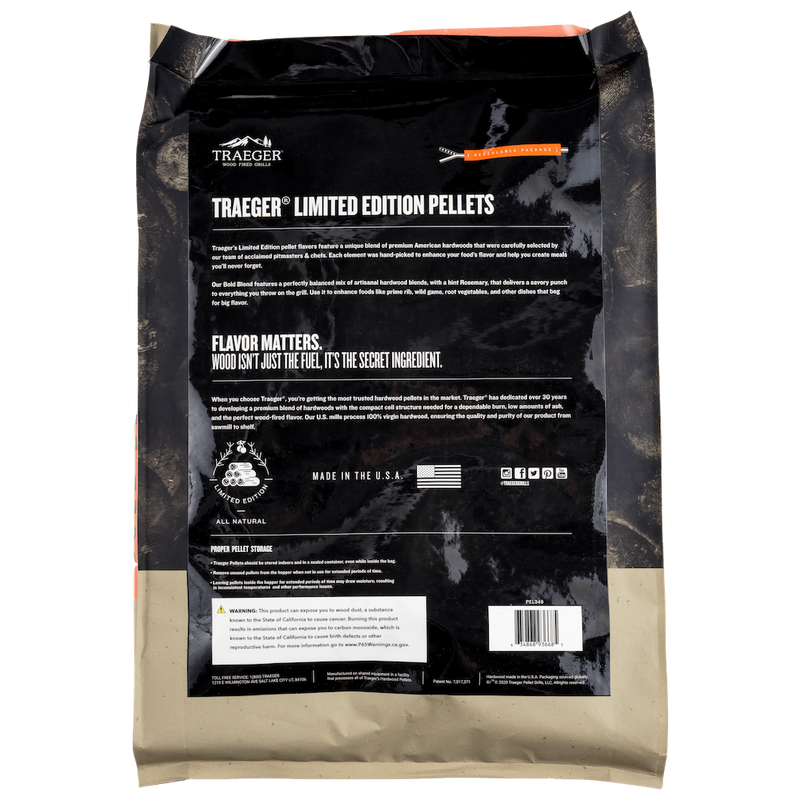 Traeger Limited Edition Bold Blend Hardwood Pellets - PEL349