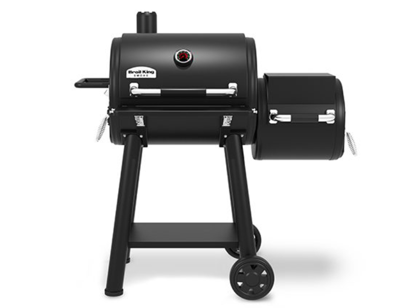 Broil King Regal Offset 400 Charcoal Smoker in Black - 955050