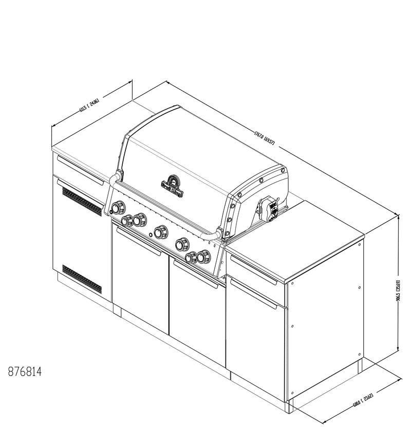 Broil King Baron 520i Shadow Natural Gas Grill - 876817 NG