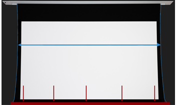 EluneVision 92" 16:9 Tab-In Ceiling Motorized Reference 4K Screen-EV-TIC-92-1.0