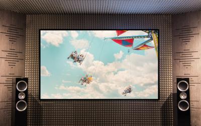 EluneVision 108" 16:9 Reference 4K Audioweave Slim Fixed Frame - EV-SAW-108-1.15