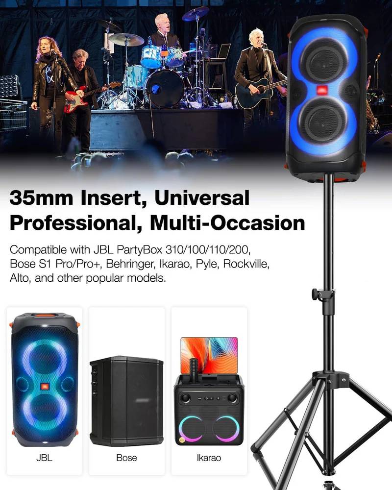 Ikarao Adjustable Tripod Speaker Stand - SS01