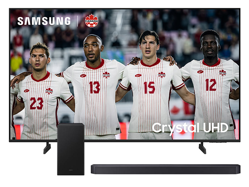 65" Samsung Crystal UHD 4K TV + Q-Series Soundbar - UN65U8000HFXZC-HW-Q600F/ZC