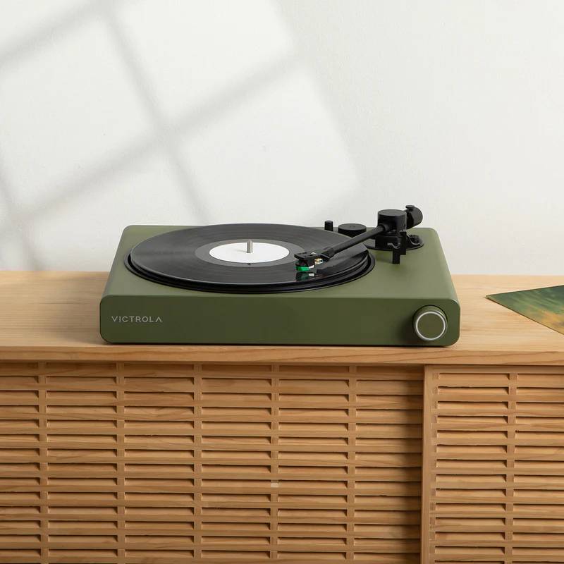 Victrola Stream Onyx WiFi and Bluetooth Turntable - VPT-2000-GRN-ATE