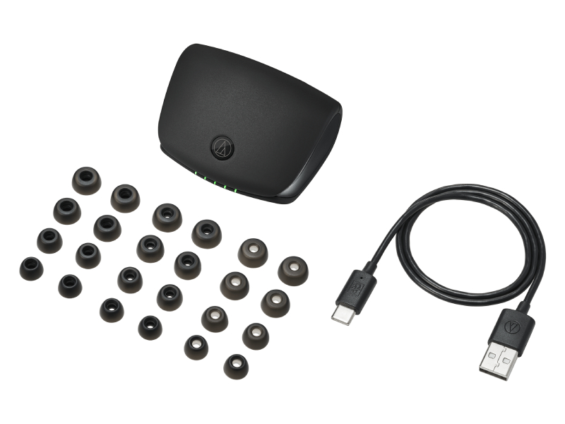 Audio Technica In-Ear True Wireless Noise-Cancelling Headphones - ATH-TWX9MK2BK