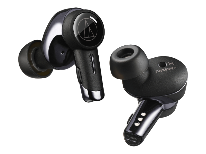 Audio Technica In-Ear True Wireless Noise-Cancelling Headphones - ATH-TWX9MK2BK