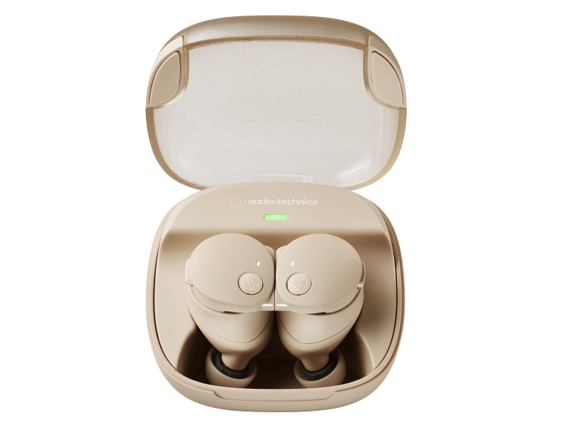 Audio Technica Wireless Earbuds in Beige - ATH-CKS50TW2BG