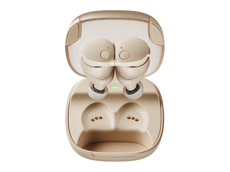 Audio Technica Wireless Earbuds in Beige - ATH-CKS50TW2BG