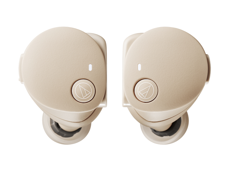 Audio Technica Wireless Earbuds in Beige - ATH-CKS50TW2BG