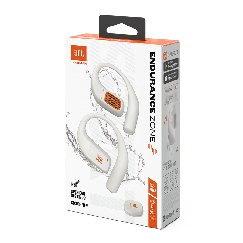 JBL Endurance Zone True Wireless Open-Ear Sport Headphones - JBLENDUZONEWHTAM