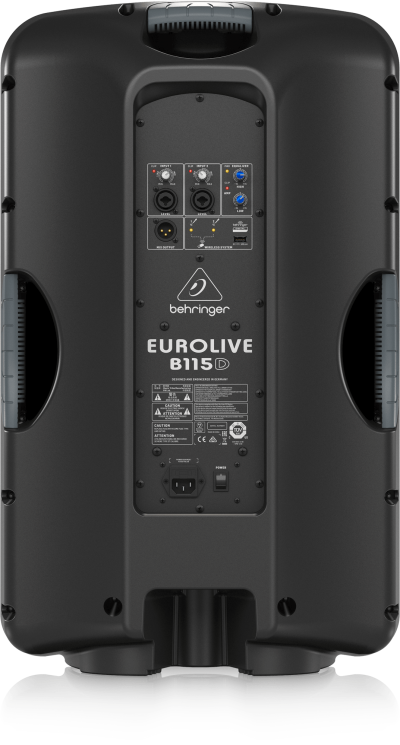 Behringer Active 2-Way PA Speaker System with Wireless Option and Integrated Mixer - Eurolive B115D