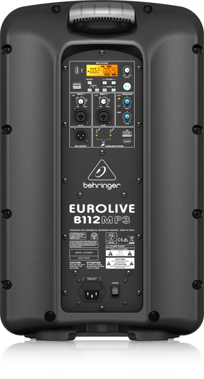 Behringer  Active PA System with MP3 Player - Eurolive B112MP3