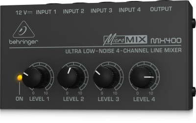 Behringer Ultra Low-Noise 4-Channel Line Mixer - MX400