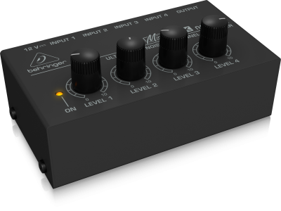 Behringer Ultra Low-Noise 4-Channel Line Mixer - MX400