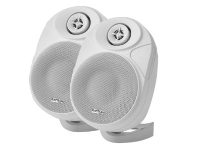 Kaption Audio 6.5 Inch Indoor/Outdoor Weather Resistant Speakers In White - 570-OS650WH