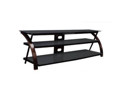 Sonora Wood And Glass TV Stand - S53V65N