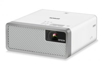 Epson EF-100 Mini Laser Streaming Projector with Android TV in White - V11H914220