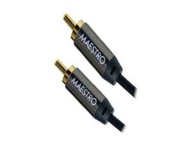 Maestro BM Series Ten Meter RCA Male Subwoofer Cable With Gold Plated Connectors - BMSW-10