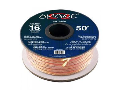 Omage 50 Foot 16 Gauge Oxygen Free Copper Speaker Wire - SW16-050