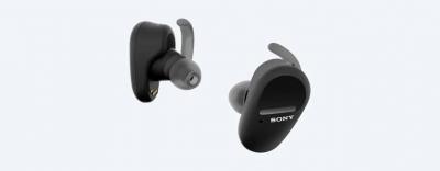Sony Truly Wireless Noise-Cancelling Headphones for Sports in Black - WFSP800N/B